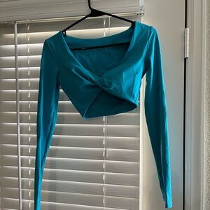 Teal Long Sleeve Women's Top
